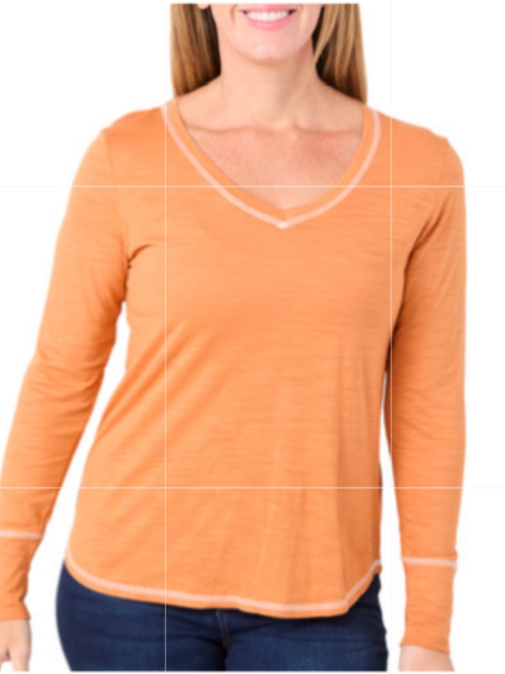 NWT Blue Sol Women's Dark Honey V-Neck Long Sleeve Top Sizes S, M, L & XL